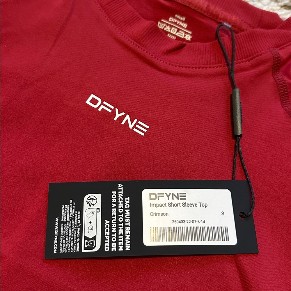 DFYNE Impact Short Sleeve NWT - Picture 4 of 4